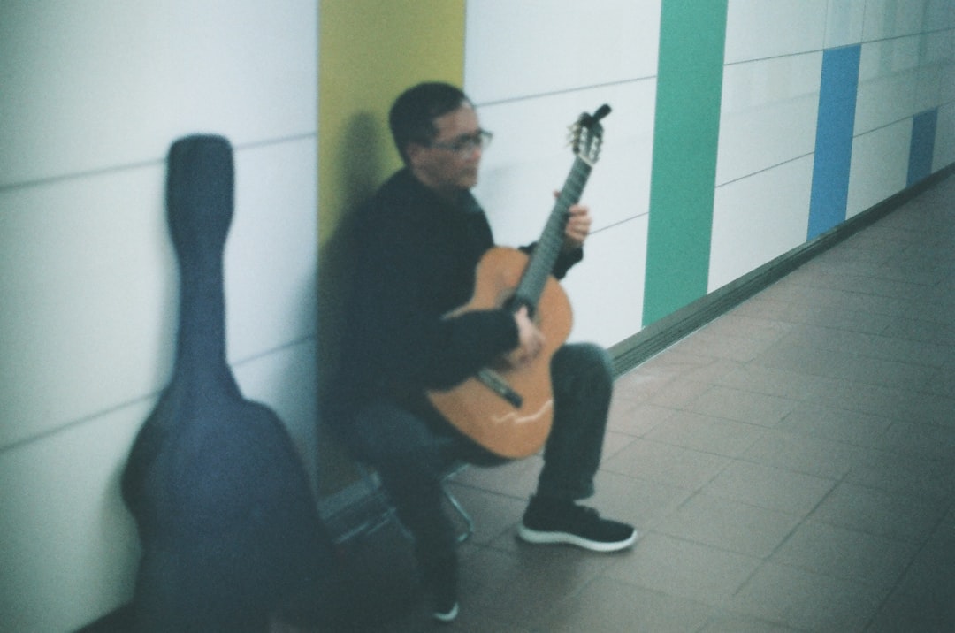 Photo Guitar with capo