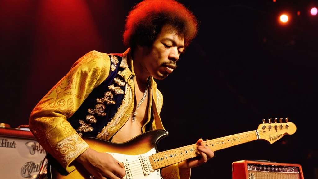 Jimi Hendrix guitar playing
