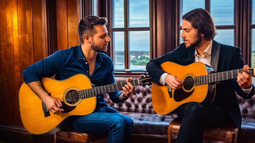 guitar in an acoustic duo