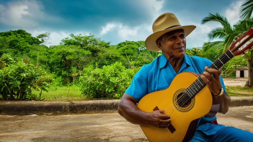 Cuban guitar rhythms practice