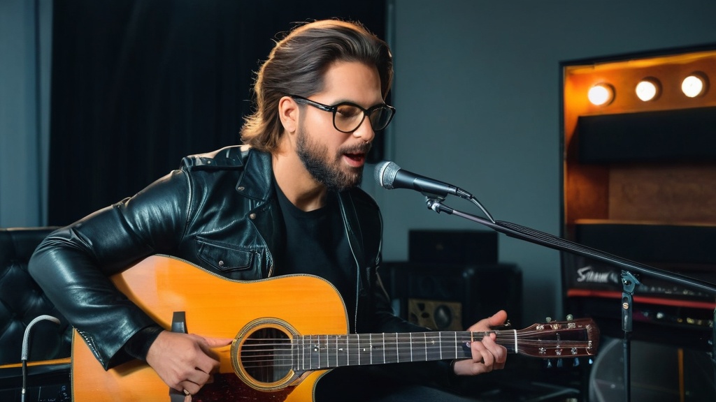 livestream performance with guitar