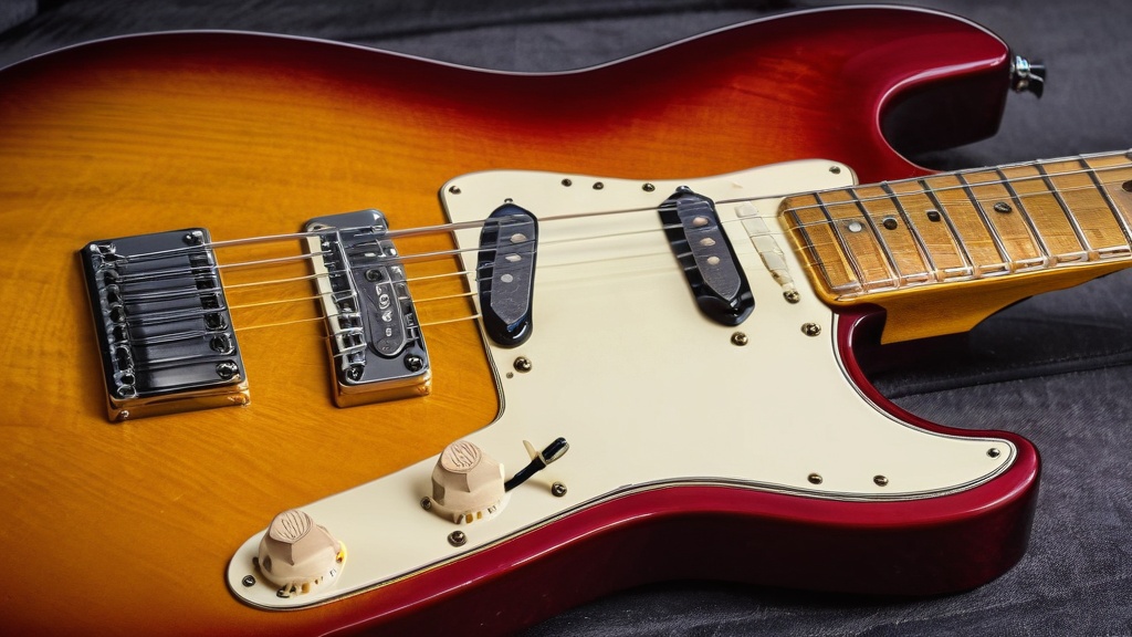 electric guitar slides and bends