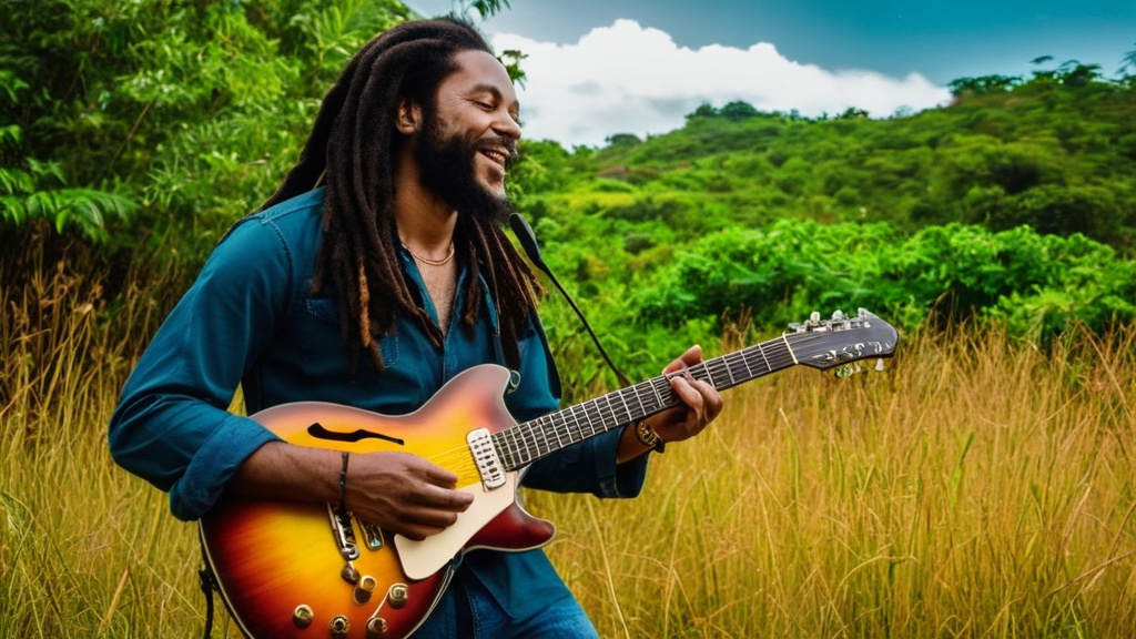 Photo reggae guitar rhythms