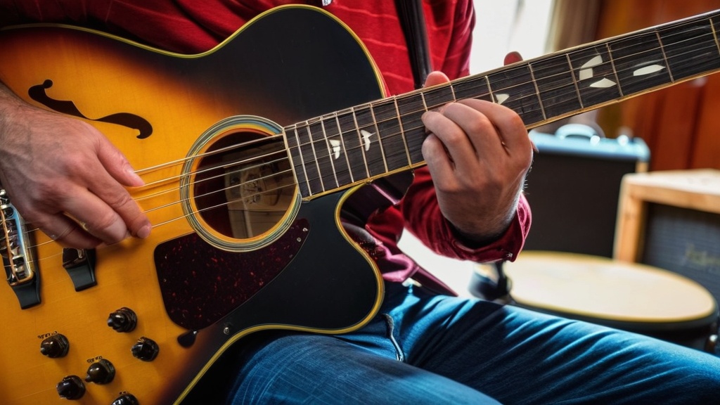 Photo rhythm counting guitar