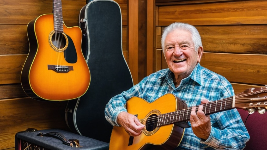 Photo guitar for seniors
