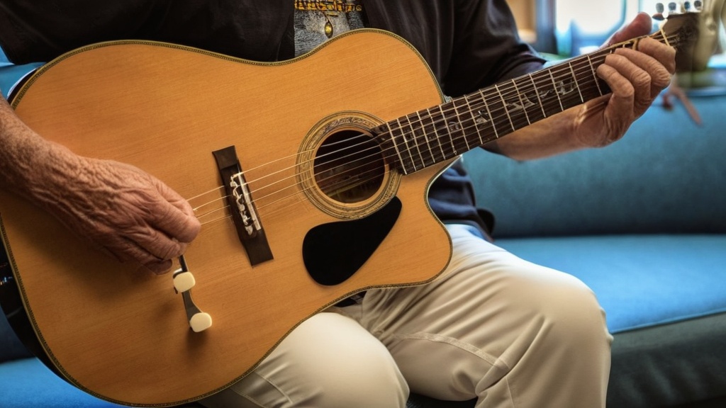 Photo guitar playing with arthritis