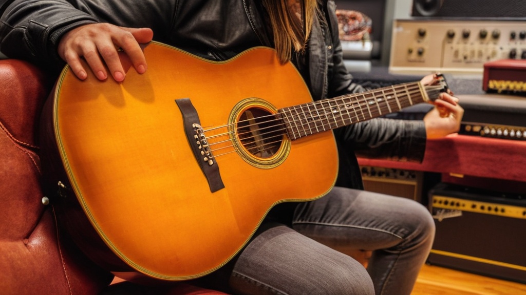 Photo guitar beginner