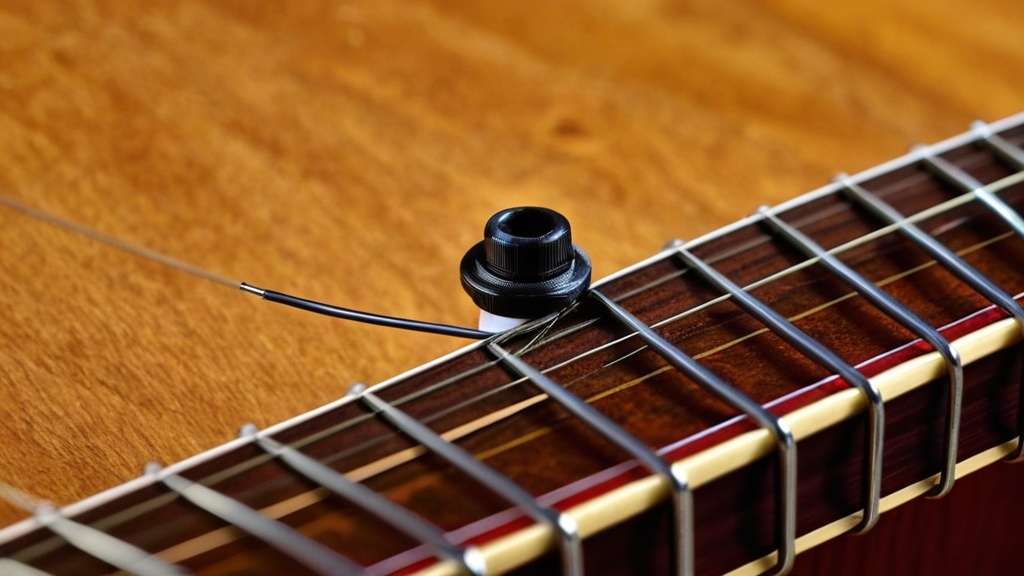 Photo guitar string replacement