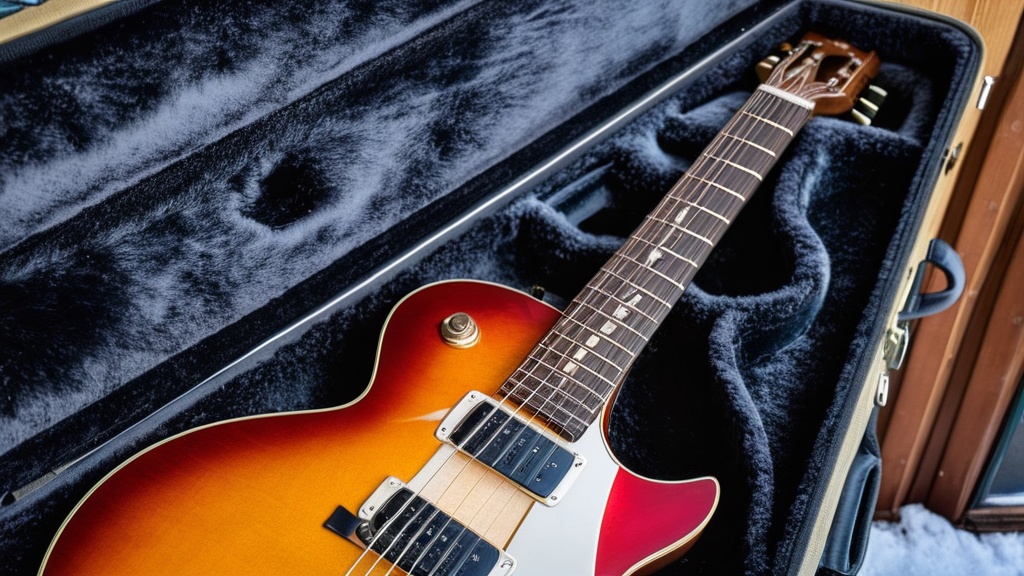 Photo guitar maintenance in winter