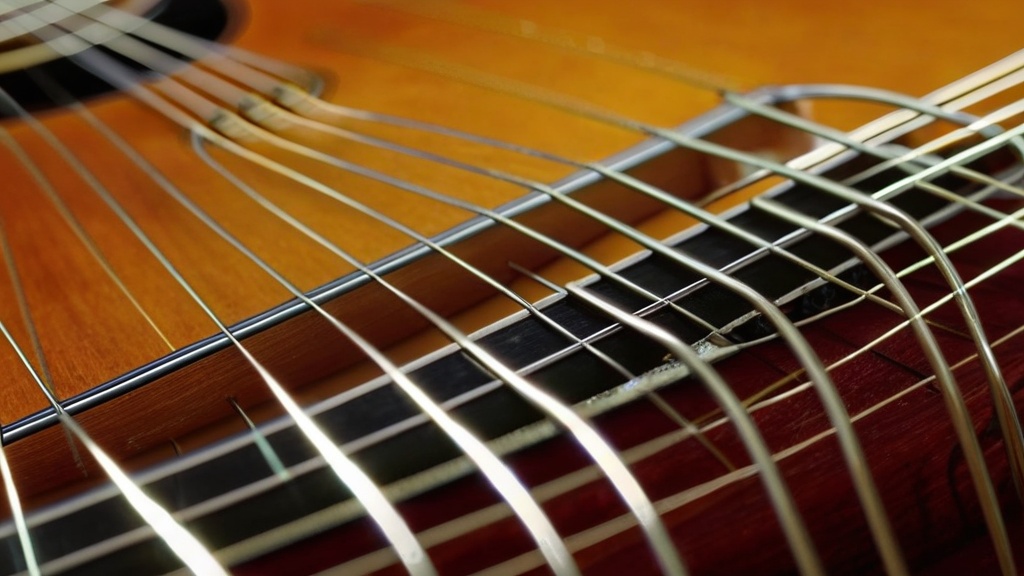 Photo guitar strings squeaking
