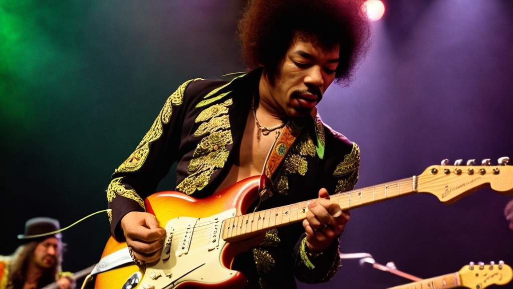Photo Jimi Hendrix guitar playing