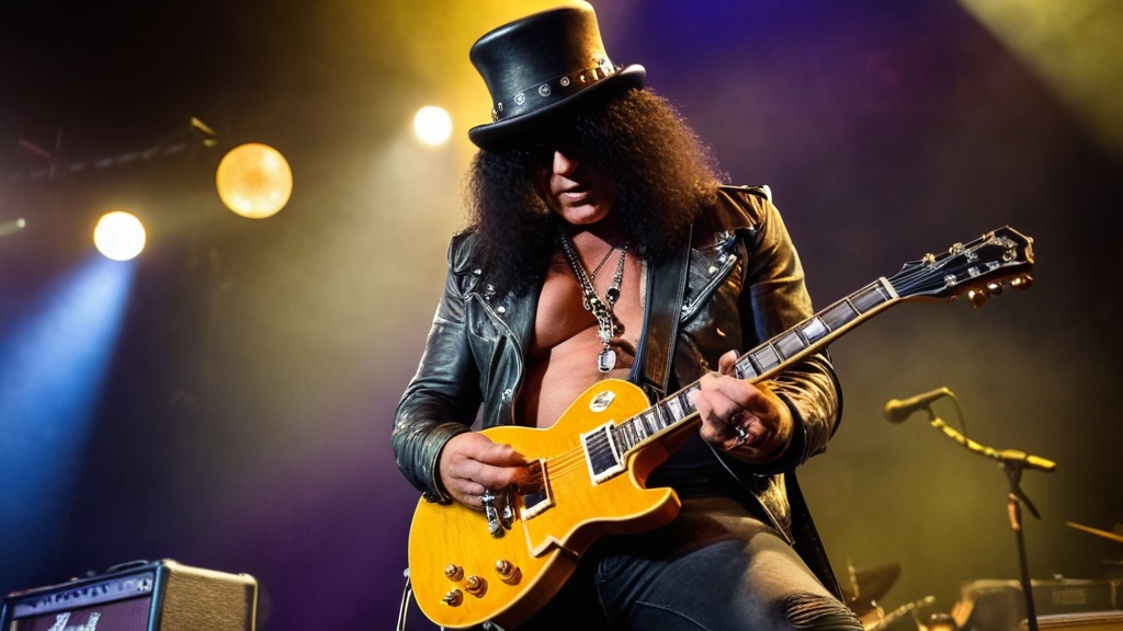 Photo guitar playing Slash