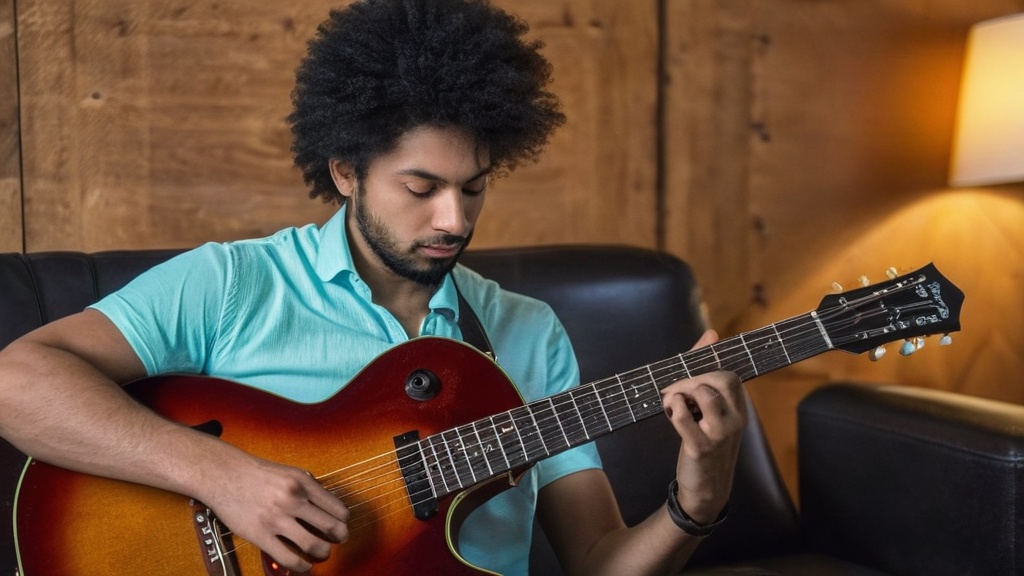 Photo guitar playing expressiveness
