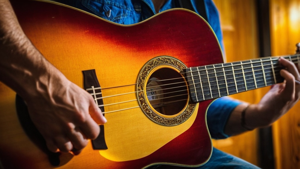 Photo improvising guitar