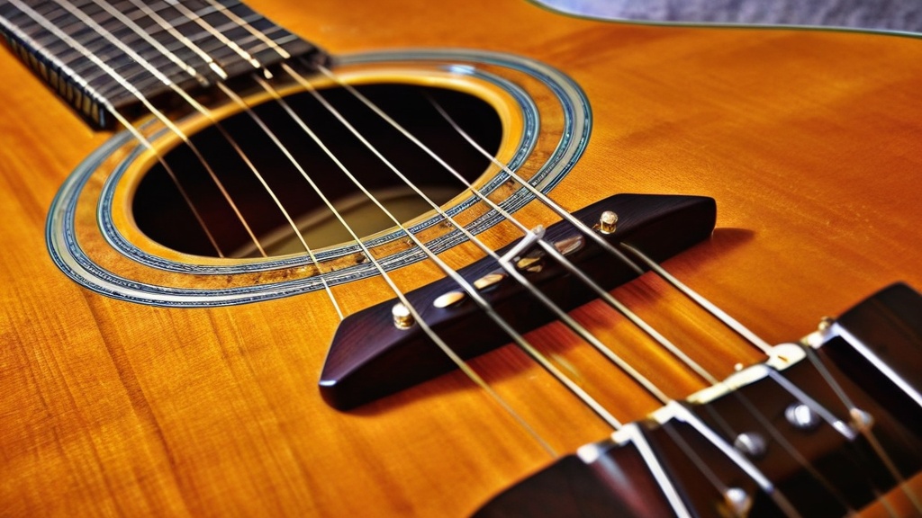 Photo guitar bridge