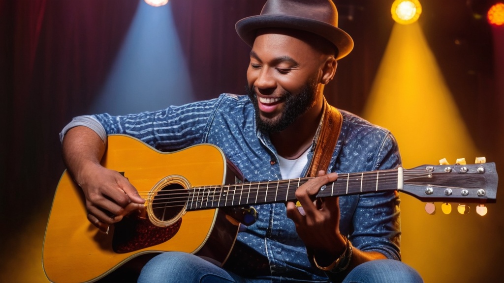 Photo reclame jingles op gitaar