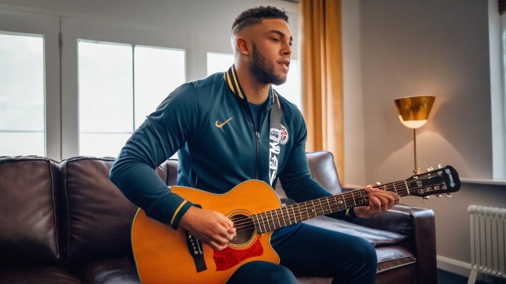 Photo sportliedjes op gitaar