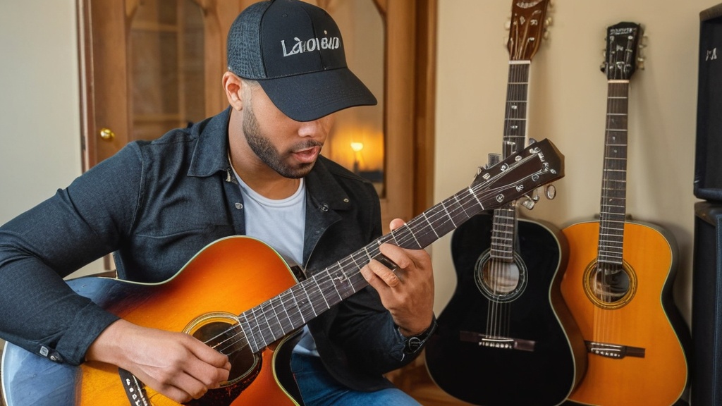 Photo guitar practice without making noise
