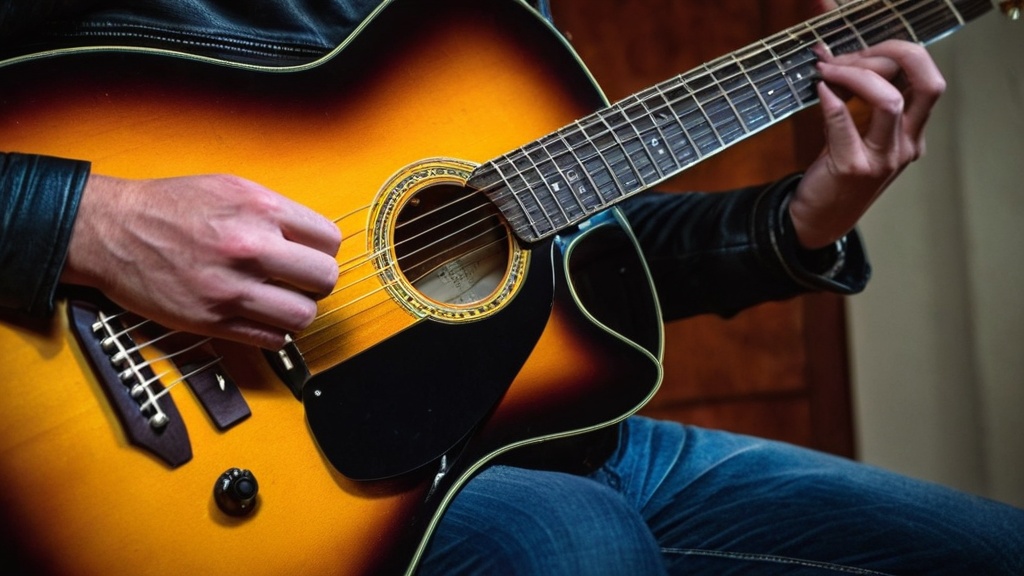 Photo guitar playing