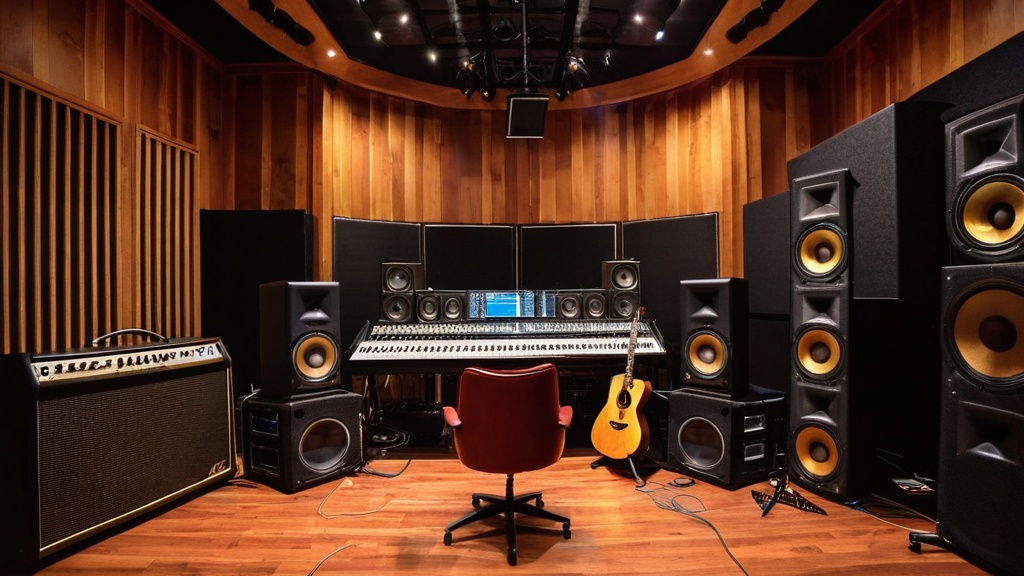 Photo guitar studio recording