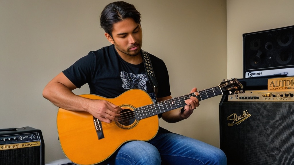 Photo guitar audition practice