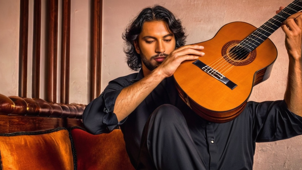 Photo flamenco guitar