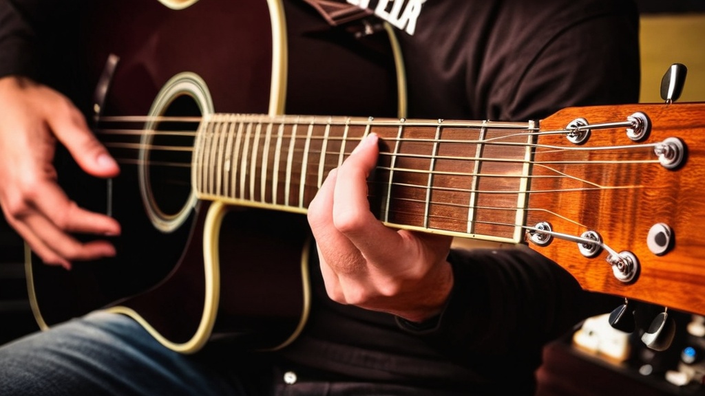 Photo guitar coordination practice