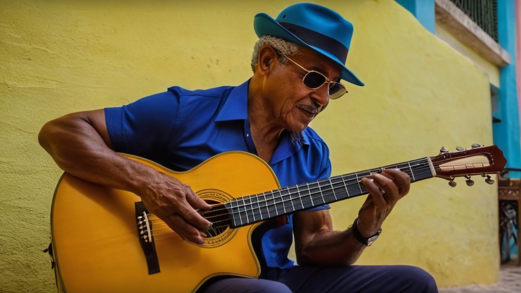 Photo Cuban guitar rhythms practice