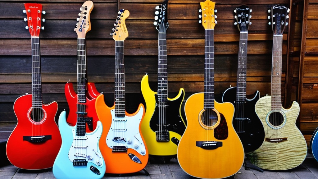 Photo cheap guitars suitable for children