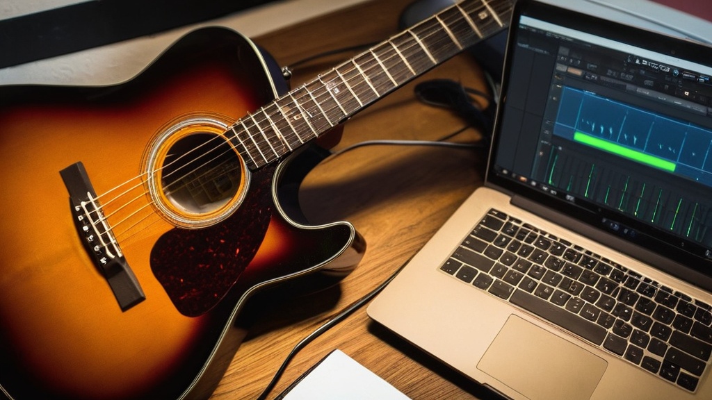 Photo guitar recording via laptop tutorial