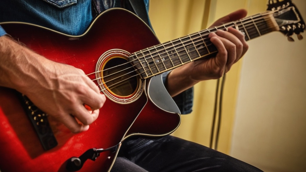 Gitaar spelen met drummer en bassist