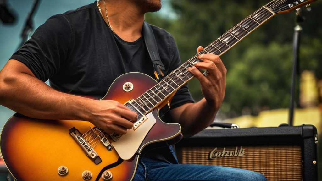 Photo guitar playing
