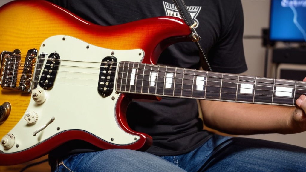 Photo electric guitar tapping