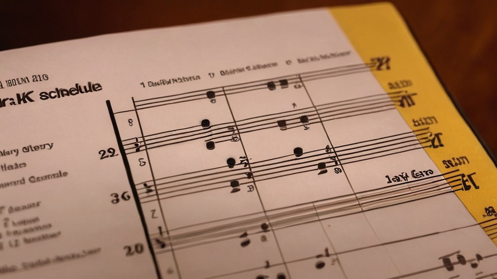 Photo guitar practice schedule