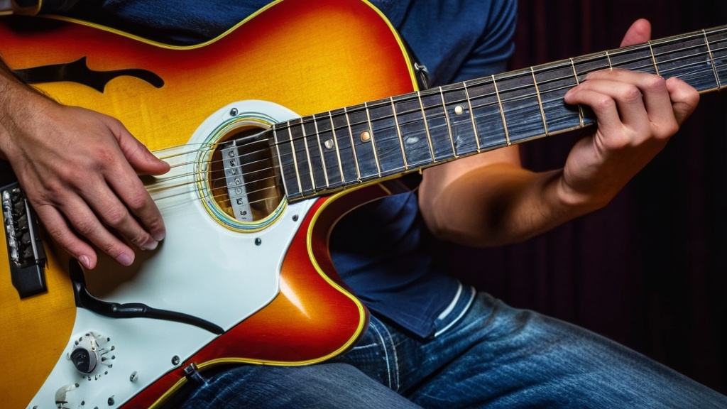 Photo guitar playing